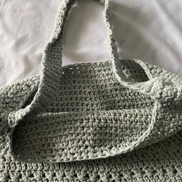 Hand made gray  women’s bag  45 cm x 25 cm - Picture 3 of 3